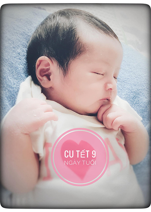 Hình ảnh bé Thiên Phú đáng yêu khi ngủ say.