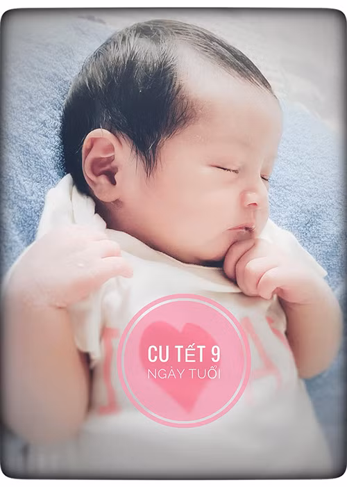 Hình ảnh bé Thiên Phú đáng yêu khi ngủ say.