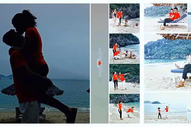 Ảnh cưới lãng mạn của Hiệp Gà bên vợ ba kém 11 tuổi.