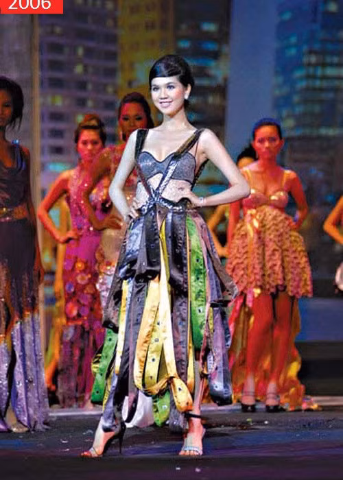 Thời mới làm người mẫu, Ngọc Trinh sở hữu làn da đen ngăm. Ảnh: Đất Việt