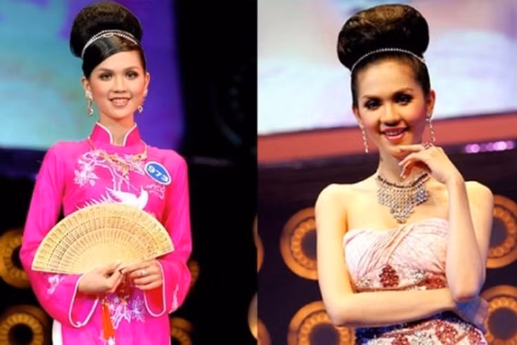 Nhan sắc của Ngọc Trinh không thực sự nổi bật lúc chưa nổi tiếng. Ảnh: Báo giao thông