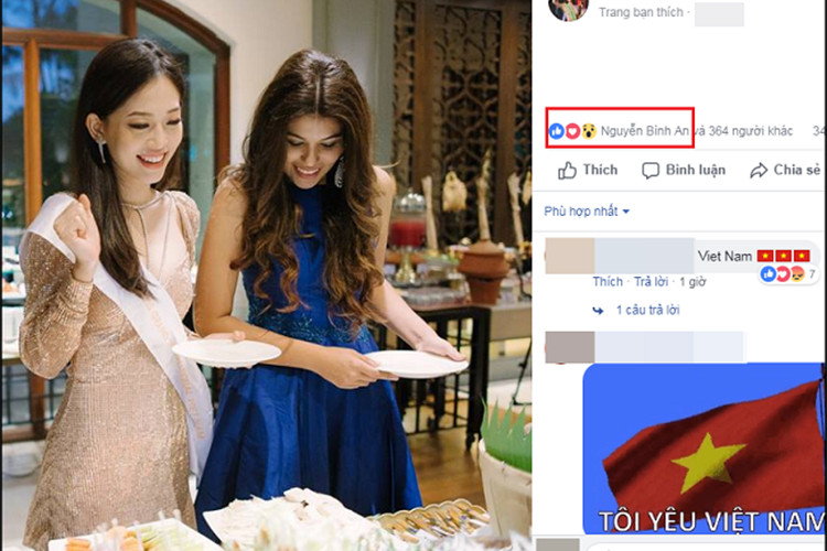 Thời điểm Phương Nga thi Hoa hậu Hòa bình Quốc tế 2018, Bình An luôn âm thầm ủng hộ, theo dõi nàng á hậu này. Ảnh: Em đẹp