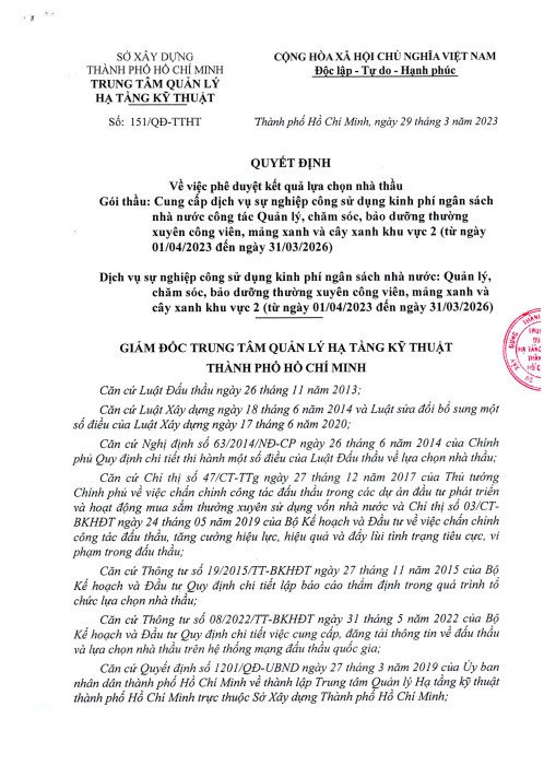 TPHCM: Duy nhất Công ích Q.1 dự gói thầu cung cấp NVS lưu động - Hình 2 TPHCM: Duy nhat Cong ich Q.1 du goi thau cung cap NVS luu dong-Hinh-2