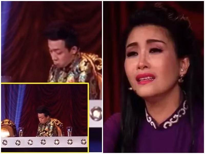 Mới đây, cư dân mạng đào lại clip Trấn Thành bị nghi có biểu cảm thiếu tinh tế. Cụ thể, trong một chương trình truyền hình, sau khi Lê Dương Bảo Lâm hoàn thành xong vai diễn, Kiều Oanh nghẹn ngào kể chuyện ngày cô được diễn hài cũng là ngày mẹ cấp cứu và qua đời. Trong lúc đó, máy quay chĩa về phía Trấn Thành ghi lại hình ảnh nhếch mày, trề môi. Ảnh: Saostar