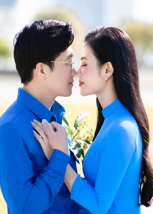 Ông xã Lương Hải Yến tên Nguyễn Tiến Thịnh - một chàng cán bộ đoàn năng động, điển trai và có trái tim ấm áp đang sống, làm việc tại Lai Châu.