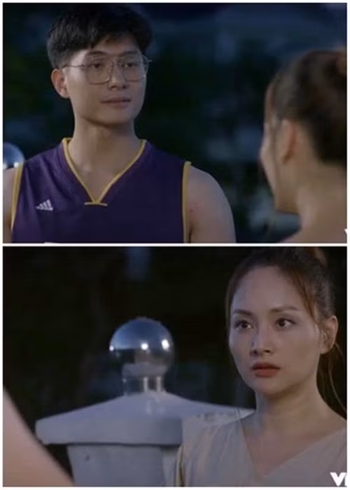 Nữ diễn viên còn kết hợp với Lâm Bảo Châu trong "Trói buộc yêu thương". Lâm Bảo Châu đã vào vai “phi công trẻ” vô tình có cuộc gặp gỡ với Dung (do Lan Phương đóng) và bị thu hút bởi Dung. Ảnh: VTV