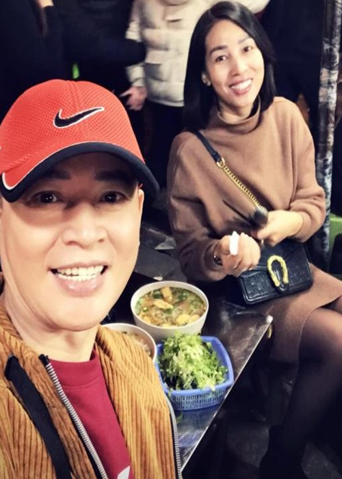 Tùng Dương thường gọi Mai Huế là "cô bạn". Ảnh: FBNV