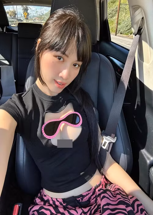 Cách đây ít ngày, nữ MC sang Mỹ để nghỉ dưỡng. Ảnh: FBNV