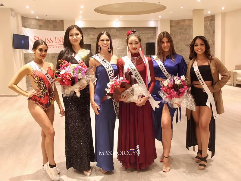 Thí sinh giành chiến thắng phần thi tài năng là đại diện Trung Quốc. Ảnh: Missosology