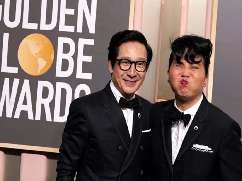 Quan Kế Huy thi thoảng xuất hiện bên vợ tại sự kiện. Ảnh: Usmagazine