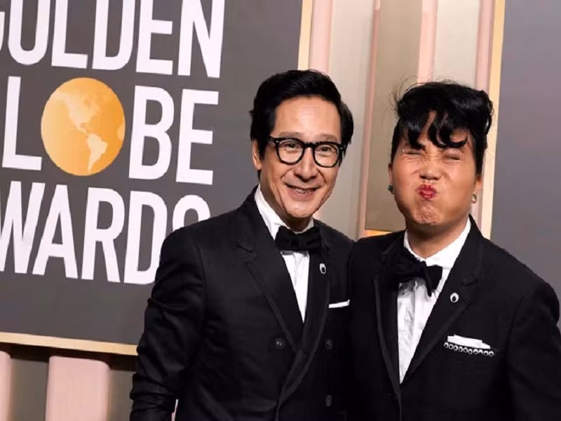 Quan Kế Huy thi thoảng xuất hiện bên vợ tại sự kiện. Ảnh: Usmagazine