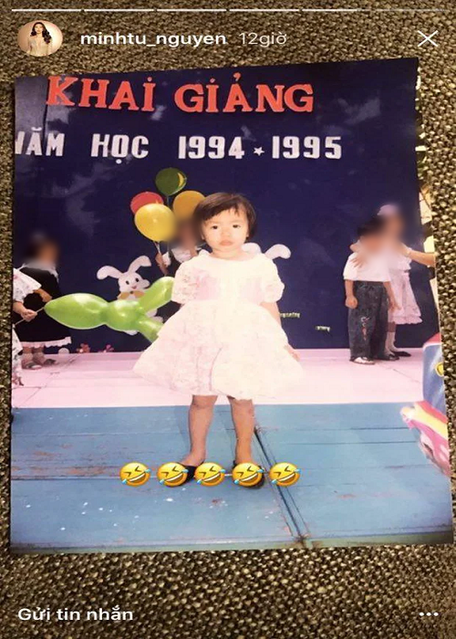 Minh Tú cho biết, nhà nghèo đến mức thèm ổ bánh mì cũng không có tiền mua và cô chưa bao giờ được mặc quần áo mới. Ảnh: FBNV