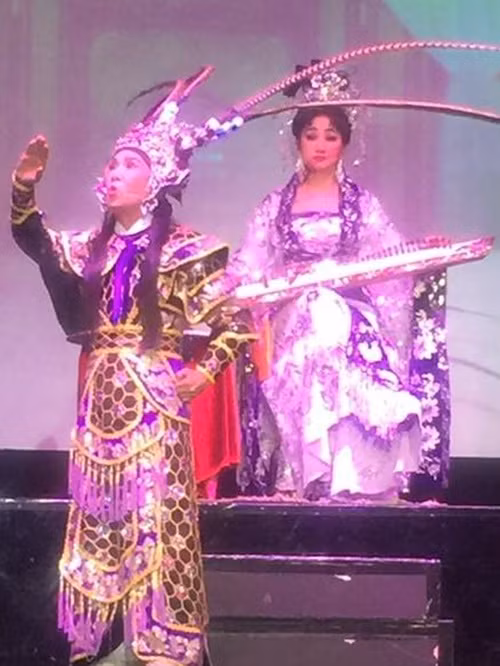 Tuy nhiên, năm 2022, chia sẻ về mối quan hệ với Vũ Linh, nghệ sĩ Thanh Thanh Tâm khẳng định chỉ là tình yêu trên sân khấu. Ảnh: Người lao động