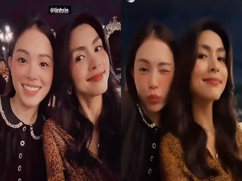 Sau đám cưới, Linh Rin sẽ chính thức là em dâu Tăng Thanh Hà. Trước hôn lễ, hai người có mối quan hệ tốt đẹp. Dịp sinh nhật Hà Tăng, Linh Rin khoe ảnh chụp bên “ngọc nữ” và gọi Hà Tăng là chị gái. Ảnh: VTC