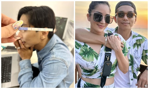 Khanh Thi mang bau lan 3 voi chong tre