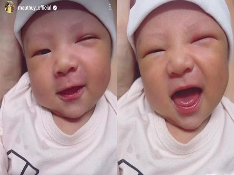 Mâu Thủy không giấu hình ảnh con trai như nhiều sao Việt.