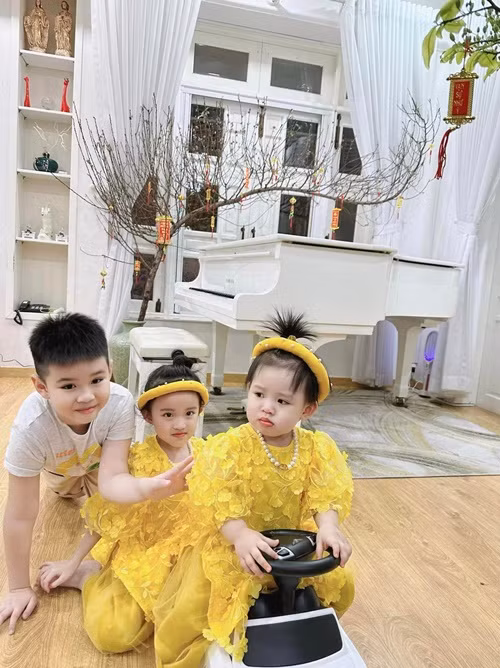 "Mới đó mà chỉ 4 tháng nữa em đã được 2 tuổi rồi. Nhìn em ngủ ngoan, mẹ lại viết mấy dòng nhật ký cho em mong sao sau này các em sẽ hiểu cho lòng mẹ để lớn lên thành nhân, làm người có ích cho xã hội. Em thông minh và mạnh mẽ lắm, có lẽ vì từ khi trong bụng em đã cùng mẹ vượt qua cửa tử để dành lấy sự sống này. Em - thiên thần trong bụng mẹ cùng với 2 anh chị Voi lên 6 tuổi - Xu lên 4 tuổi tự dưng lúc đó thành nạn nhân của bạo lực mạng, bao nhiêu oan ức đổ lên đầu", Vy Oanh viết.