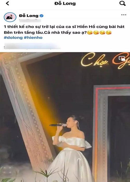 NTK Đỗ Long - người thực hiện trang phục cho Hiền Hồ cho đêm nhạc cũng bị vạ lây. Ảnh: Vietnamnet