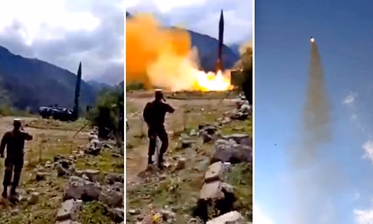 Đặc biệt Armenia còn bị thiệt hại thêm 1 xe phóng tên lửa đạn đạo Scud-B. Trong khi Azerbaijan chỉ mất 1 khẩu cối 60mm. Ảnh: Tên lửa đạn đạo Scud-B của Armenia khai hỏa nhằm vào mục tiêu sâu bên trong Azerbaijan.