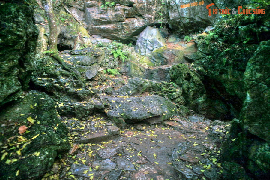 Theo các tài liệu lịch sử, sau nhiều năm bôn ba tại nhiều quốc gia trên thế giới, vào ngày 28/1/1941 lãnh tụ Nguyễn Ái Quốc đã vượt qua biên giới Việt - Trung để trở về căn cứ Pắc Bó trực tiếp lãnh đạo cuộc cách mạng trong nước. Ảnh: Khu vực cửa hang Cốc Bó, nơi ở và làm việc của Bác Hồ tại chiến khu Pác Bó từ ngày 8/2/1941.