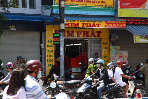 Tiệm vàng Kim Phát, nơi xảy ra vụ việc.