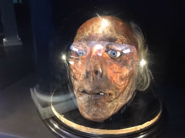 Đúng như ước nguyện, thi hài của ông đang được lưu giữ tại bảo tàng Đại học College London. Tuy nhiên, đầu thật của Bentham đã được thay thế bằng tượng sáp, dù đây không phải yêu cầu của ông.