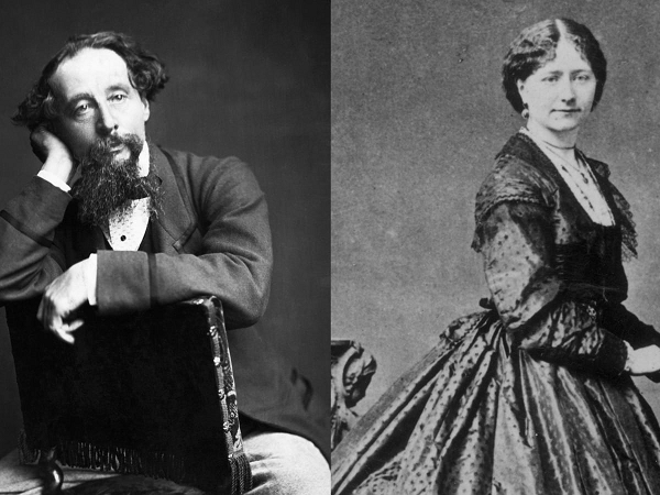 3. Charles Dickens và Nelly Ternan một chuyện tình khó giải thích và gây tranh cãi nhất lịch sử. Một người đàn ông 45 tuổi đã có vợ và 3 đứa con khi đang ở trong thời điểm đỉnh cao của sự nghiệp lại phải lòng một cô gái ngây thơ mà chỉ lớn hơn cô con gái út của ông một tuổi.