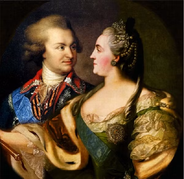 2. Catherine the Great và Grigory Potemkin là vị hoàng đế rất nổi tiếng trong lịch sử nước Nga và thế giới. Bà là một người phụ nữ đầy quyền lực, nhiều tham vọng nhưng cũng rất dễ dãi.