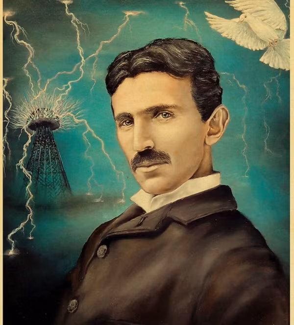 Nhà phát minh Nikola Tesla (1856 - 1943) không dám bắt tay vì sợ vi khuẩn. Mỗi khi dùng bữa, nhà phát minh này phải lau sạch dao, dĩa và thìa với đúng 18 chiếc khăn tay làm từ vải lanh rồi mới yên tâm thưởng thức bữa ăn của mình.