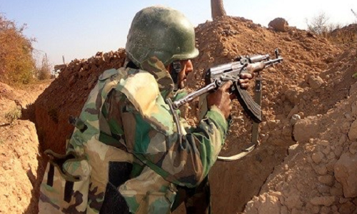 "Các cuộc giao tranh ác liệt tại Al-Ghaab dự kiến sẽ diễn ra trong vài ngày tới khi Quân đội Syria đang điều quân đến khu vực này", AMN đưa tin. Ảnh: Rudaw. 