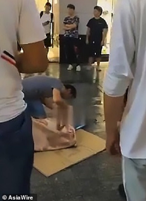 Ngay lập tức, người phụ nữ được đưa tới một bệnh viện điều trị. May mắn, vết thương không nghiêm trọng và cô được xuất viện cùng ngày.