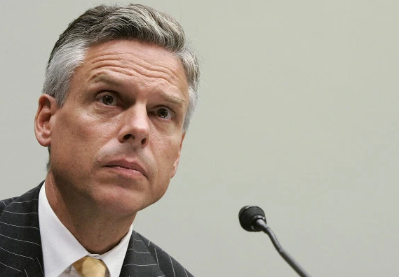 Được biết, ông Huntsman đã xin từ chức Đại sứ Mỹ tại Trung Quốc vào năm 2011 để theo đuổi một cuộc tranh cử tổng thống nhưng cuối cùng không thành công. Ảnh: NYP.