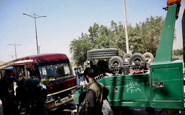 Nhóm phiến quân Taliban sau đó thừa nhận gây ra vụ đánh bom thứ 3 bằng xe bom ở phía đông thủ đô Kabul ngày 25/7. Ảnh: THX.