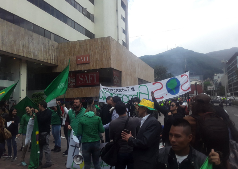 Động thái này diễn ra sau khi các cuộc biểu tình nổ ra ở nhiều nơi trên thế giới kêu gọi cứu rừng nhiệt đới Amazon. Ảnh: Twitter.