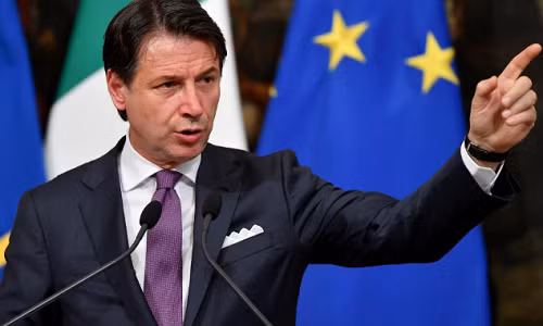 Thủ tướng Italy Giuseppe Conte đã đưa ra quyết định từ chức trong bài phát biểu trước Quốc hội Italy hôm 20/8, ngăn chặn một cuộc bỏ phiếu bất tín nhiệm do nhà lãnh đạo đảng cực hữu Matteo Salvini đề xuất. Ảnh: EPA.