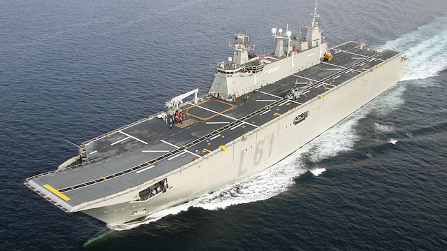 Với tiến độ hiện, tàu đổ bộ tấn công TCG Anadolu sẽ sớm được hạ thuỷ được hạ thuỷ trong năm 2019 này. Tuy nhiên quá trình hoàn thiện con tàu này sẽ kéo dài tới tận năm 2021. Nguồn ảnh: Gazetesi.