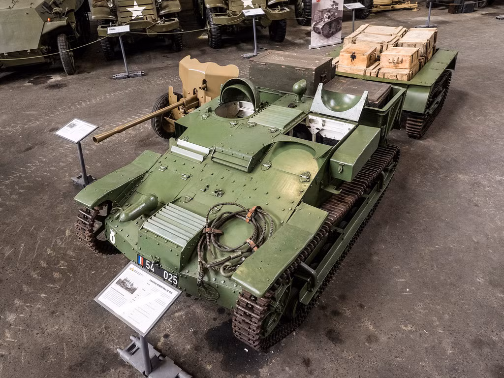 Mặc dù vậy, với nhiệm vụ trinh sát các xe tăng Renauld UE Chenillette cũng không hoàn thành tốt được do chúng có tốc độ di chuyển khá chậm, chỉ khoảng 30 km/h. Nguồn ảnh: Historyonline.