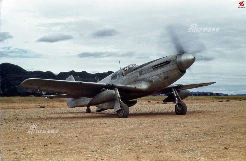 Tiêm kích P-51 tại san bay Thành Công tại Vân Nam, Trung Quốc giai đoạn cuối Chiến tranh Thế giới thứ nhất. Nguồn ảnh: Sina.