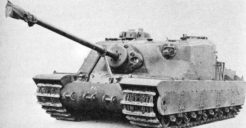 Được thiết kế năm 1944, loại xe tăng Tortoise hạng nặng hay còn có ký hiệu A39 được quân đội Anh phát triển để trở thành xe tăng tấn công. Nguồn ảnh: Warhistoryonline.