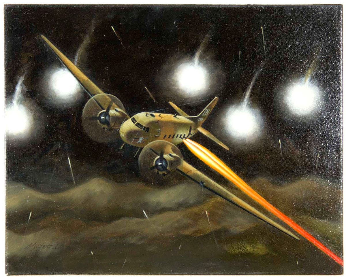 Do được thiết kế dựa trên thiết kế của C-47 Dakota từng dùng từ thời đánh Pháp, AC-47 có tốc độ tối đa chỉ 375 km/h, trần bay không quá 7000 mét và có khả năng cất cánh tối đa chỉ 15 tấn. Nguồn ảnh: Thearchive.