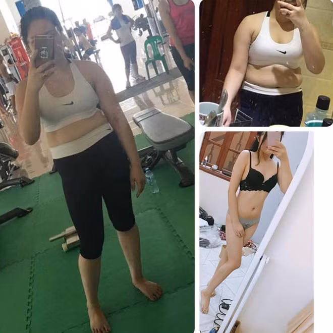 Cô gái trẻ trong bức hình là Nguyễn Huyền Anh (21 tuổi, Lạng Sơn). Ngày phát hiện chồng “say nắng” cô giáo phòng gym cũng chính là ngày cô chấm dứt mối tình 6 năm, trong đó 4 năm yêu và 2 năm cưới của mình. Đặc biệt hơn, đó cũng chính là thời điểm cô quyết định phải “ lột xác” nhan sắc bằng cách giảm cân.