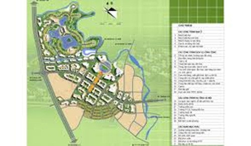 Dự án khu đô thị Trung Hưng (thị xã Sơn Tây) có quy mô dân số từ 25.000 - 28.000 người, diện tích 284 ha do Công ty Cổ phần 118 - Momota chủ đầu tư. Ảnh: Nhadat24h.