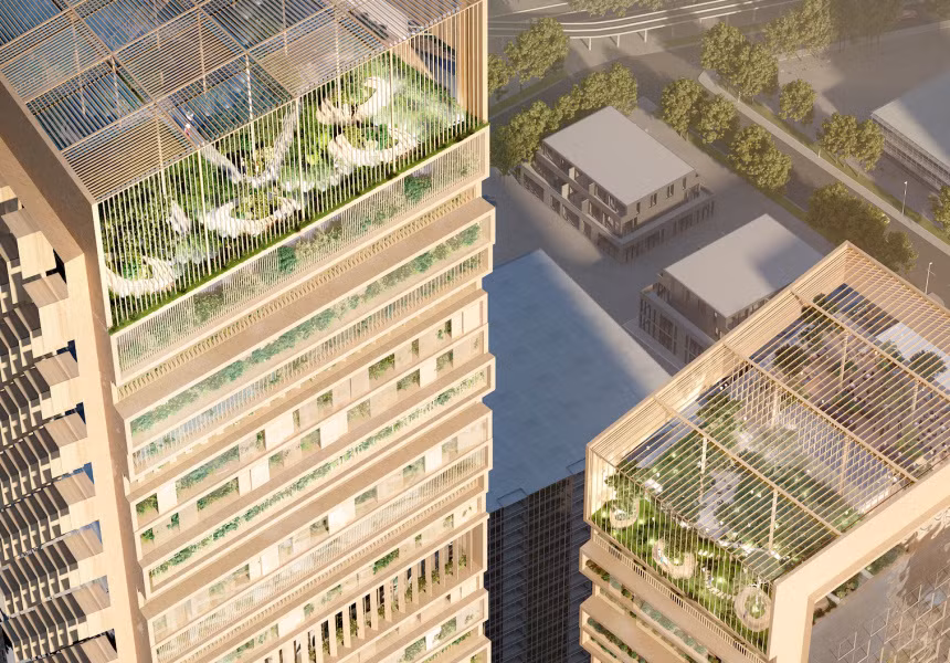 Rất nhiều cây xanh và ban công ngoài trời cho du khách khám phá.