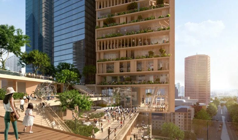 Theo nhóm kiến trúc sư, điểm nhấn của tòa nhà chính là không gian xanh.