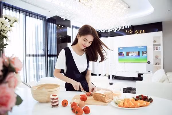 Căn nhà Ngọc Trinh mơ ước đã được cô hoàn thành.