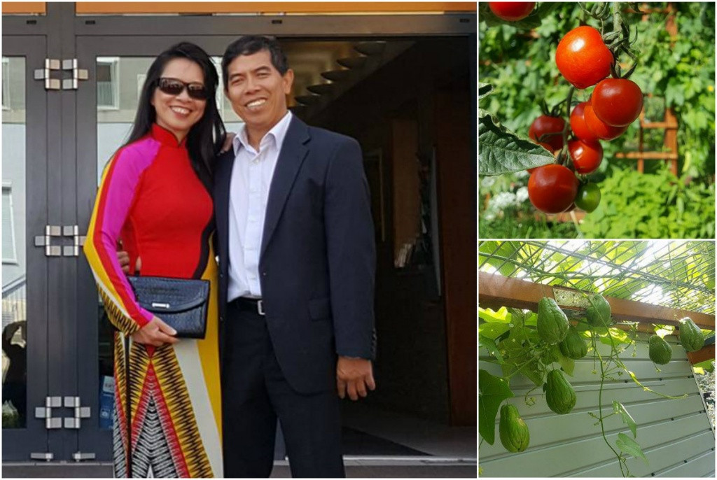 Cũng sinh sống ở Đức, anh Nguyễn Văn Bé tìm niềm vui sau giờ làm bằng công việc trồng trọt. Ảnh: DSPL.