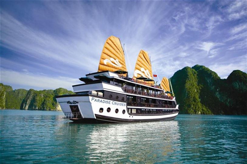 Giá tour này đã bao gồm các phí tham quan trên vịnh và phí bảo hiểm trên tàu. Ảnh: Adayroi.