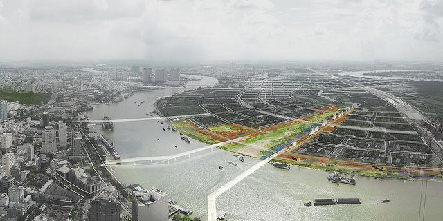 Quảng trường Hồ Chí Minh sẽ bao gồm các hạng mục quảng trường, cột cờ Tổ quốc, nhà trưng bày về Chủ tịch Hồ Chí Minh, nhà sàn và ao cá Bác Hồ, công viên lưu niệm 63 tỉnh, thành phố. Ảnh: Zing.