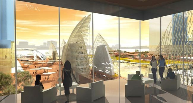 Quảng trường Hồ Chí Minh là điểm nhấn của cả Khu đô thị mới Thủ Thiêm với chiều dài khoảng 700m, chiều rộng từ 80 - 200m. Ảnh: Viethouse.