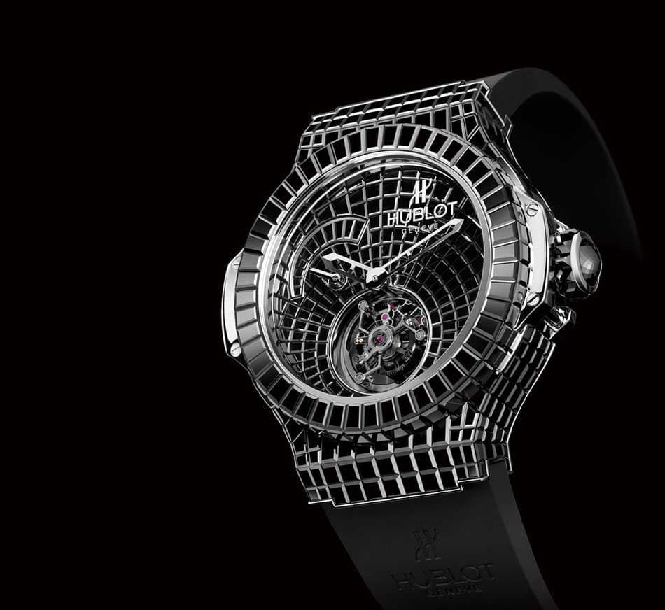 Đồng hồ Hublot Black Caviar Bang siêu phẩm kim cương đen có giá 1 triệu USD. Ảnh: Erawatch.